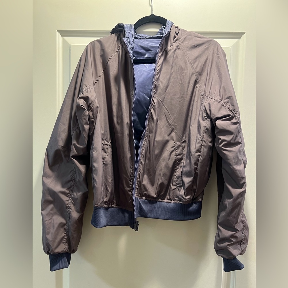 Fabletics Amara Jacket - Reversible - Purple Meta… - image 1